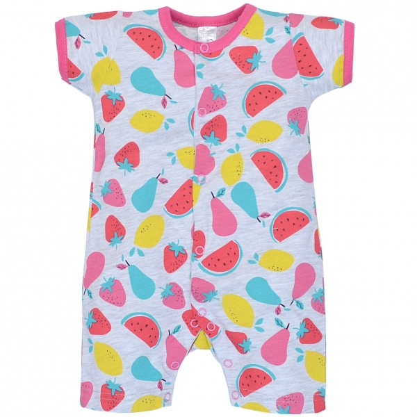 Полукомбинезон для девочки Татошка р.80 серый с рисунком 1601269фрк 