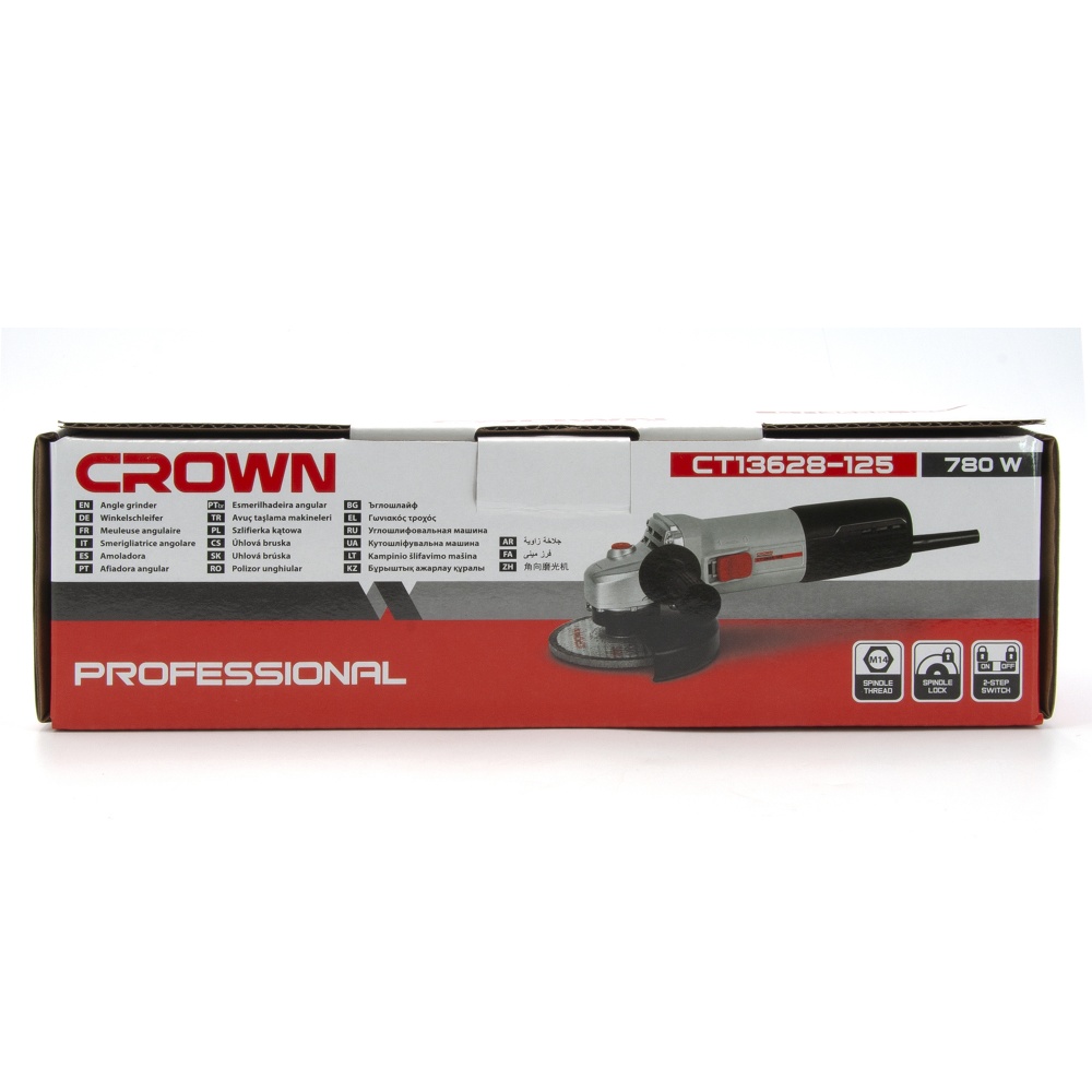 Болгарка (угловая шлифмашина) Crown CT13628-125 CT13628-125