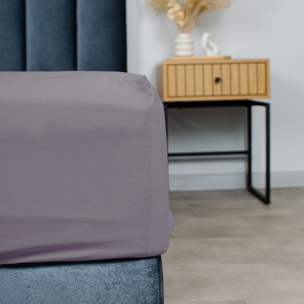 Простынь на резинке Моно 140x200 см тауп