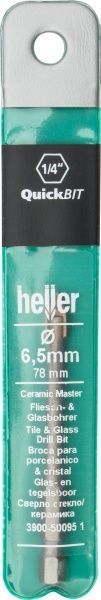 Сверло по плитке Heller 6,5x78 мм 50095-1