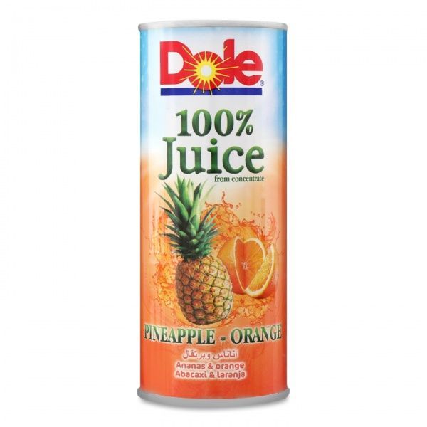 Сок DOLE 100 % ананас-апельсин 0,25л 