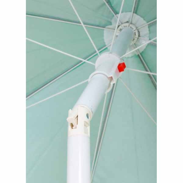 Зонт пляжный Indigo Ракушки бирюзово-белый 2 м