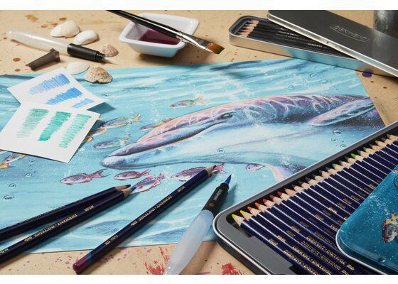 Набір чорнильних олівців Inktense 72 кольори Derwent