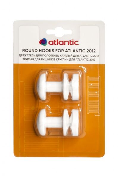 Тримач для рушника Atlantic круглий 2012 білий 2 шт.