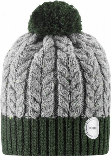 Шапка Reima Pohjola р.48-50 темно-зеленый 528674 