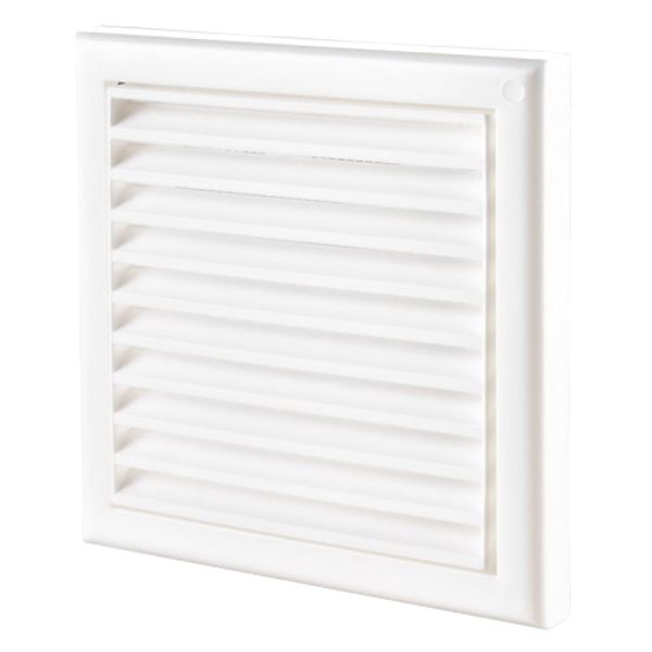 Решітка Домовент ДВ 100с пластик білий 