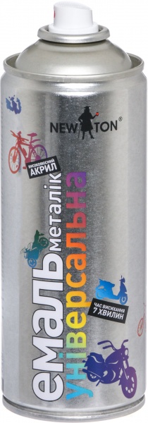 Эмаль аэрозольная универсальная Mеталлик New Ton синий 400 мл
