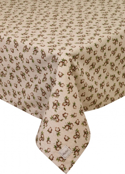 Скатертина Lucy квітка 133x180 см коричневий La Nuit 
