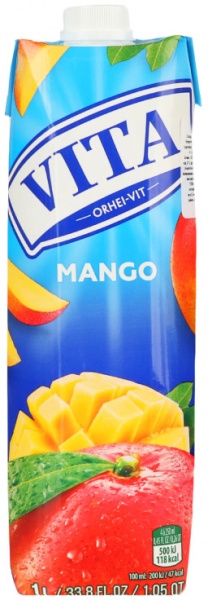 Нектар Vita пастеризованный с мякотью Mango 1л 
