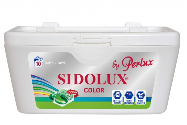 Капсули для машинного прання SIDOLUX BY PERLUX COLOR 10 шт. 