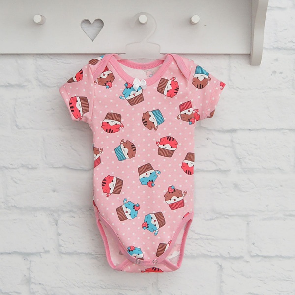 Боди детское для девочки Blanka Кексы р.74 розовый 110135 