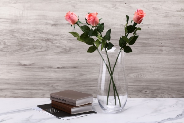 Ваза стеклянная прозрачная H320D160 32 см 