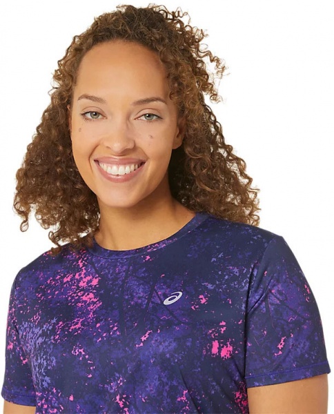 Футболка Asics ALL OVER PRINT SS TOP 2012C853-400 р.S синій