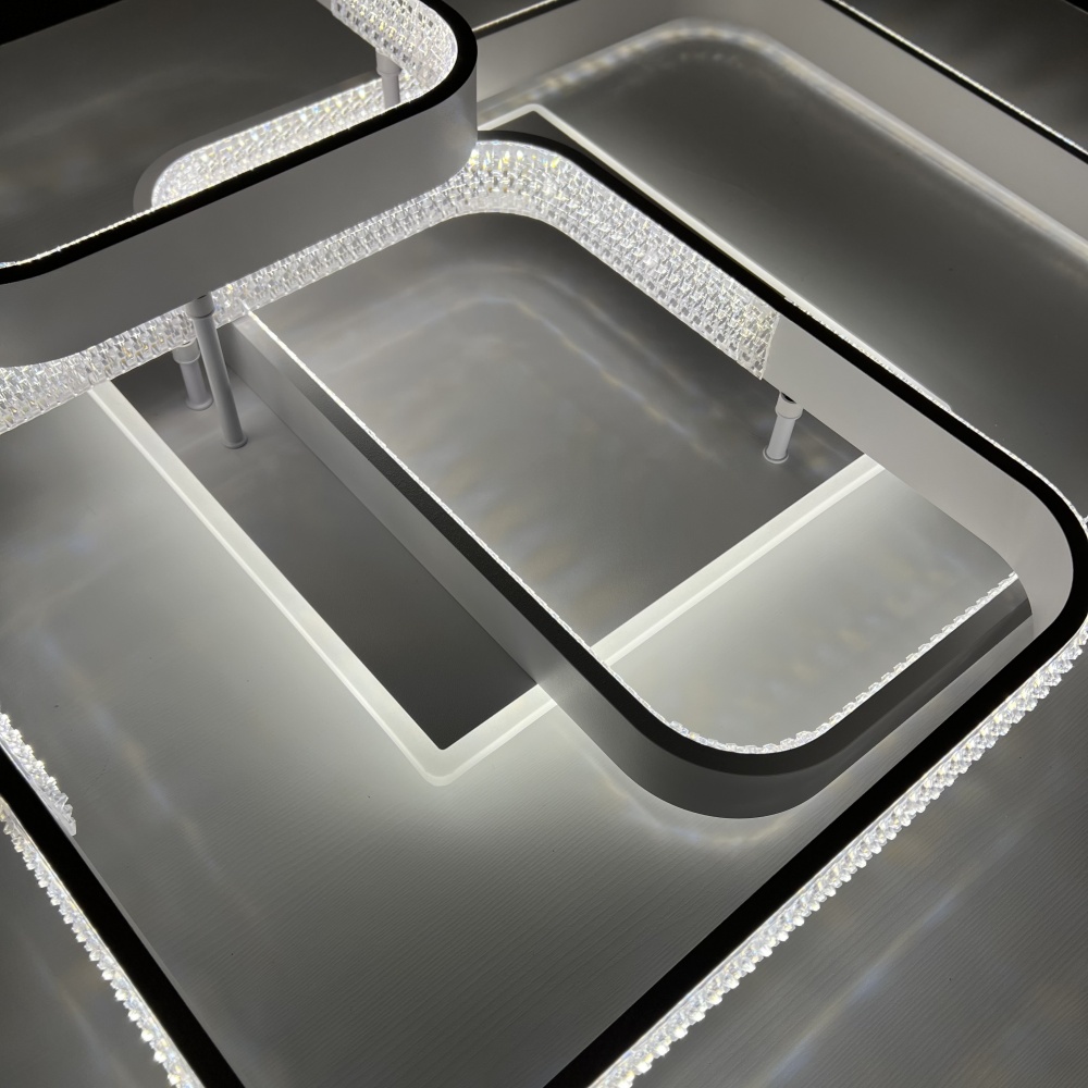 Люстра светодиодная Luminaria 130 Вт LED-модуль белый AKRILIKA SQUARE 130W 4S WHITE