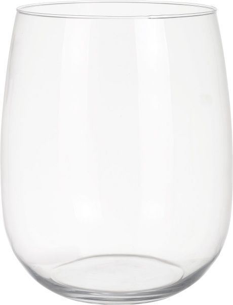 Ваза стеклянная прозрачная Классик 26х22 см Wrzesniak Glassworks