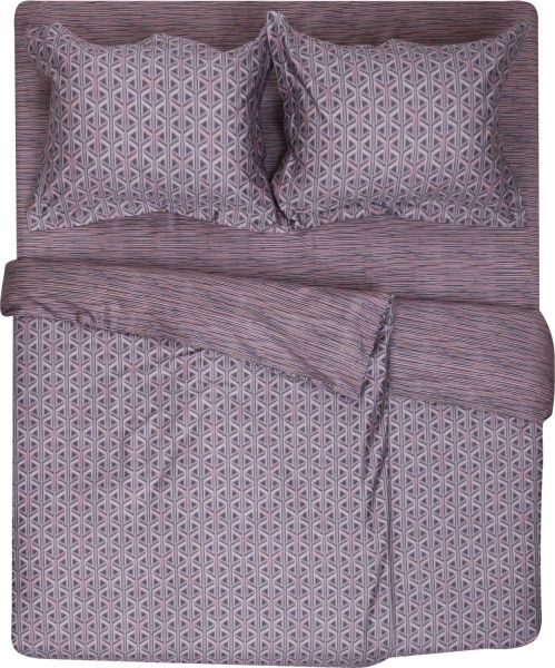 Комплект постельного белья Andro семейный серо-бежевый La Nuit 