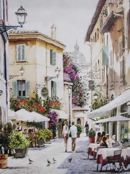 Картина Cafe stroll 60x80 см Styler 