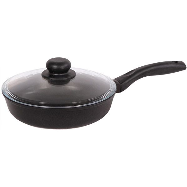 Сковорода Биол с крышкой 7ПС 24 см