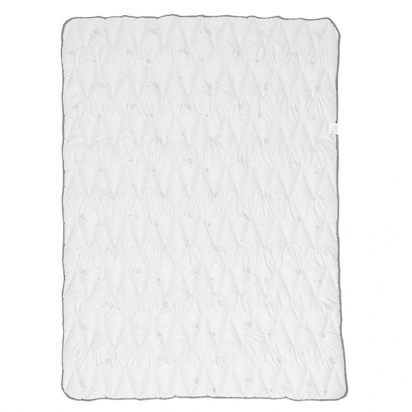 Ковдра вовняна de Laine Merinos 200x220 см Luna білий із сірим