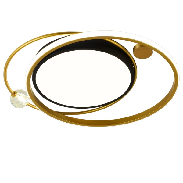 Світильник світлодіодний Victoria Lighting з пультом д/к 106 Вт чорний/золото Alisha/PL500 