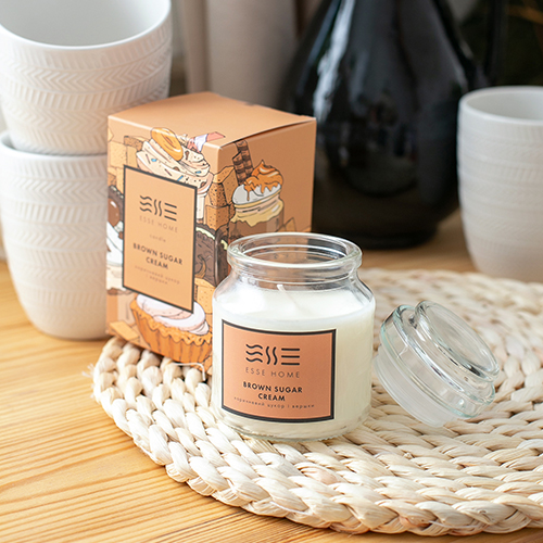 Свеча в стакане Esse HOME Brown Sugar Cream 100 г 