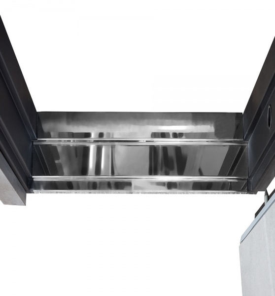 Дверь входная Булат Ультра (квадро) 540/249 Wavestone grey грей / белый супермат 2050x850 мм левая