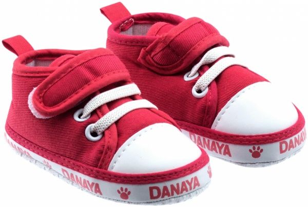 Пинетки детские Danaya K09-B0004 р.17 красный с белым 