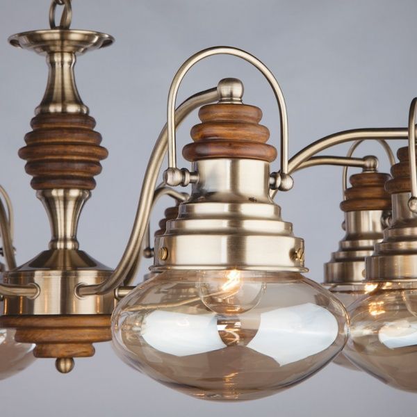 Люстра підвісна Strotskis Gustavo 8x60 Вт E27 антична бронза 266/8 