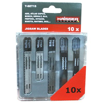 Набір полотен до лобзика Haisser Т101B T-SET15 10 шт.