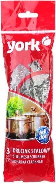 Скребок York сетчатый стальной 3 шт.