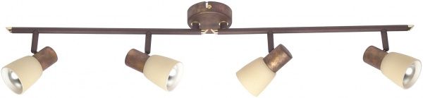 Спот Brilliant Luca 4xE14 стара мідь 35832/56