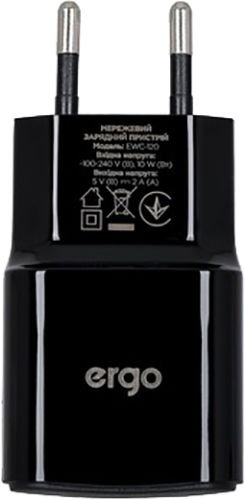 Зарядний пристрій Ergo мережевий EWC-120 1xUSB Wall Charge