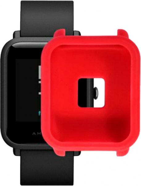 Накладка силиконовая Amazfit Smart Band Bip red 459583 
