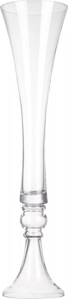 Свічник скляний прозорий 100х24 мм Wrzesniak Glassworks