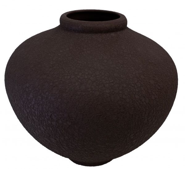 Ваза Юла шелк шоколад 21 см