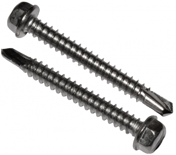 Саморез со сверлом по металлу вес 5,5x45 мм нержавеющая сталь