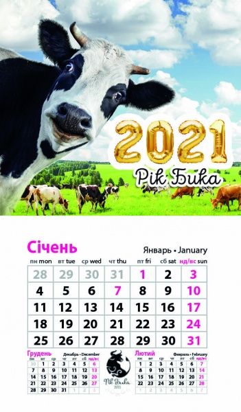 Календар «Магніт (20 видів) на 2021 год» 9786177308224