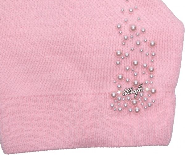 Шапочка детская для девочки Luna Kids р.50-52 светло-розовый 2313 