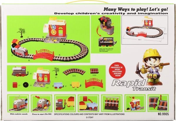 Залізниця LiXin з потягом 66x36 см 9905