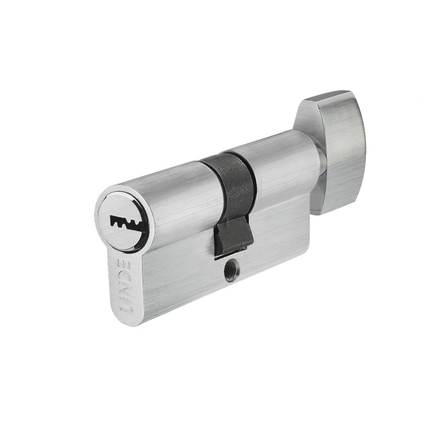 Циліндр Linde A6P 25x25 ключ-вороток 50 мм матовий хром