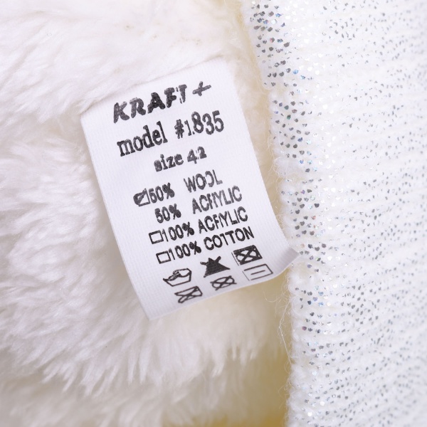 Шапочка дитяча для дівчинки Kraft+ р.42-44 білий 1740 