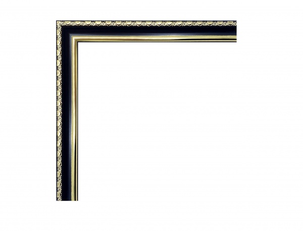 Молдинг Dellos Baget 261-14 белый с золотом 2900x21x16мм 