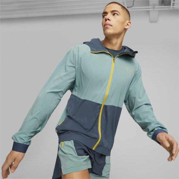 Вітрівка Puma M FIRST MILE WOVEN JACKET 52323116 р.S бірюзовий