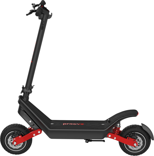 Электросамокат Proove Model Dual Sport (черно-красный)