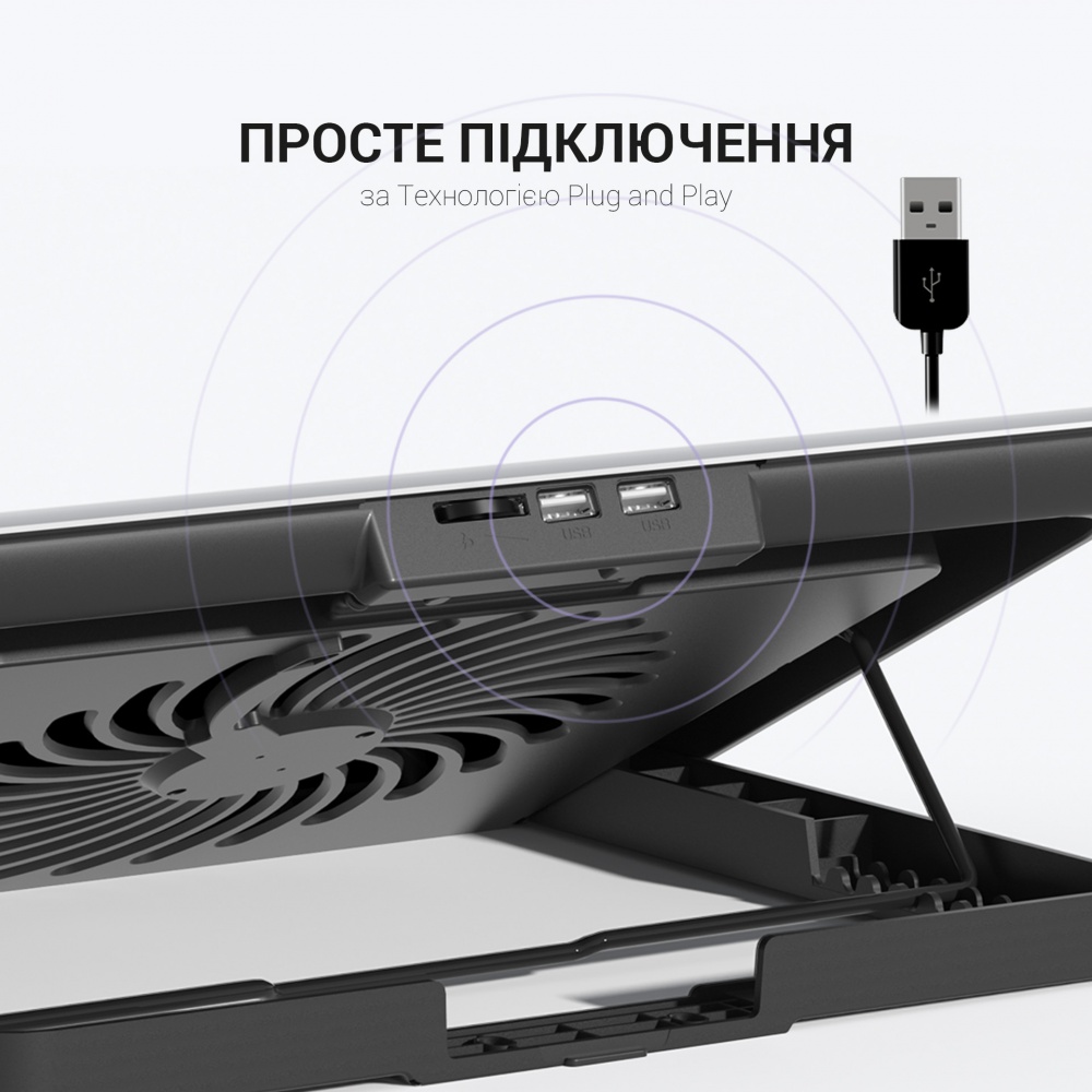 Подставка для ноутбука GamePro Silver (CP620S)