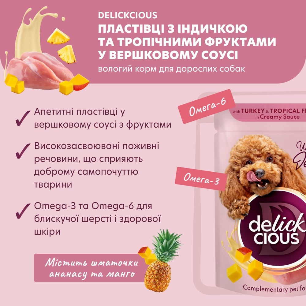 Корм влажный DELICKCIOUS