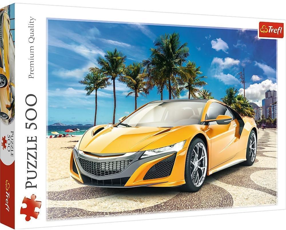 Набор пазлов Trefl (500 + 500 элементов) Автомобиль и Солнечный Лондон 37381/37329