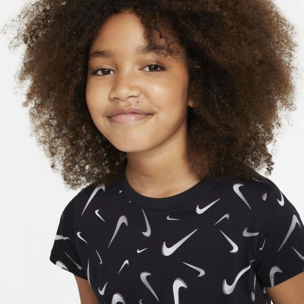 Футболка Nike G NSW TEE CROP SWOOSHES DC7348-010 L чорний