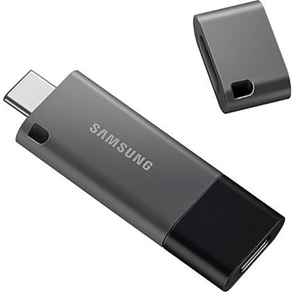 Флеш-пам'ять USB Samsung Duo Plus 64 ГБ USB 3.1/microUSB (OTG) black/silver (MUF-64DB/APC) 