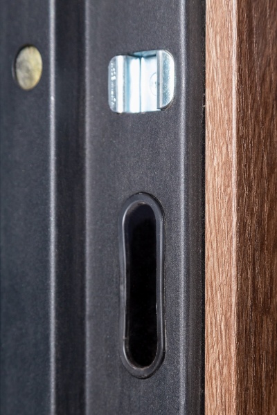 Двері вхідні Revolut Doors В-617 модель 234-237 дуб тютюн / дуб немо срібний 2050x950 мм ліві